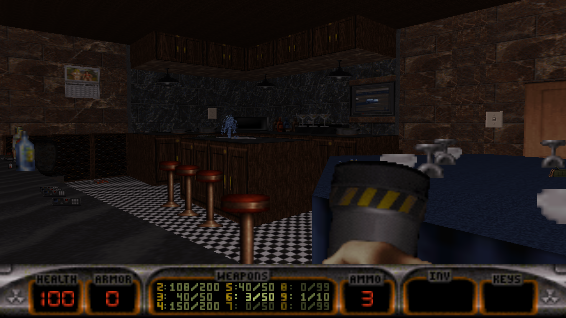 Kitchen Duke Nukem 3D Map